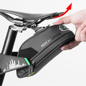 Bolsa de <span class=keywords><strong>Bicicleta</strong></span> Impermeable ROCKBROS, a Prueba de Golpes, <span class=keywords><strong>para</strong></span> <span class=keywords><strong>Bicicleta</strong></span>, Negra, <span class=keywords><strong>para</strong></span> Asiento Trasero, Alforjas, Bolsa de Sillín <span class=keywords><strong>para</strong></span> <span class=keywords><strong>Bicicleta</strong></span> de Montaña - Product Image 4
