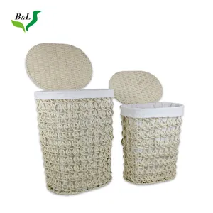 Hot selling Badkamer Kleren Wasmand Eco-vriendelijke Stof Opslag Wasmand Doek Voeringzak nylon mand weave strozak