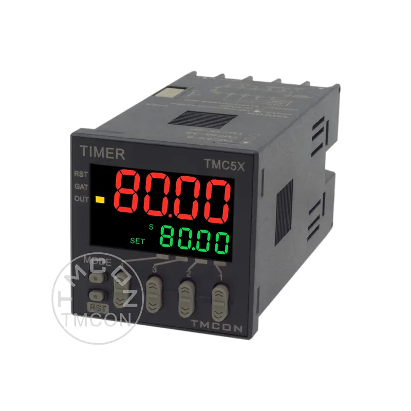 Tmc5x tmcon din 48*48 tela lcd, temporizador digital industrial com relé, multifuncional