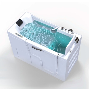 FICO FC-2030 <span class=keywords><strong>Vasca</strong></span> da Bagno <span class=keywords><strong>per</strong></span> <span class=keywords><strong>Anziani</strong></span> <span class=keywords><strong>con</strong></span> Idromassaggio, <span class=keywords><strong>Vasca</strong></span> Freestanding <span class=keywords><strong>con</strong></span> Ingresso Sinistro o Destro, Getti Massaggianti - Product Image 1