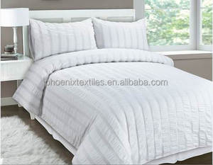 Di lusso tintura del filato di biancheria da letto di casa seersucker casa letto duvet <span class=keywords><strong>set</strong></span> di copertura - Product Image 5