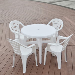 Sombrilla de Playa en Oferta, Precios de Mayoreo, Mesa Redonda de Plástico para Exteriores con Patas Extraíbles - Product Image 3