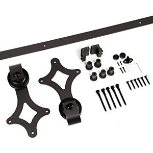 <span class=keywords><strong>Rail</strong></span> <span class=keywords><strong>coulissant</strong></span> Piste Grange Quincaillerie Rustique Porte En Bois - Product Image 5