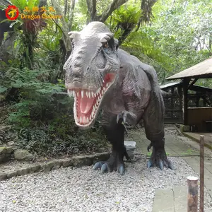 Vida dimensionada equipamento do parque-imaginext ultra t-rex dinossauro robótico