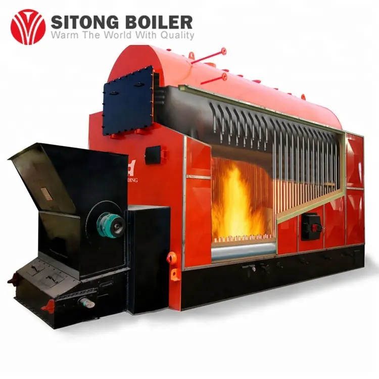 2ton 5ton 10ton 20ton Industrial Automático Biomassa Wood Chips Coal Fired Caldeira a Vapor Fabricante