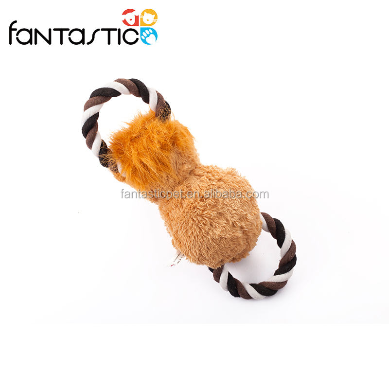 Famipet ungiftig material löwen form plüsch hunde schlepper spielzeug - Product Image 3