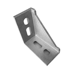 Wholesale <strong>Silver</strong> TZHIF 4-Hole 3060 Triangle <strong>Bracket</strong> 90 Degree for Aluminum Extrusion Profile - Product Image 3