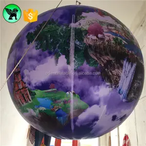 俱乐部活动星球充气装饰2m舞台悬挂充气地球气球A2899