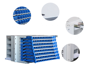 12 24 48 72 96 144端口光纤接线板ODF机架安装类型 - Product Image 1