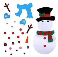 Diy Voelde Kerstboom Sneeuwpop Adventskalender Met Ster En Santa Stof Laser Cut Advent Kalender Voor Kinderen