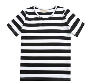 Camisetas coloridas <span class=keywords><strong>de</strong></span> <span class=keywords><strong>rayas</strong></span> horizontales <span class=keywords><strong>de</strong></span> cáñamo para niños - Product Image 5