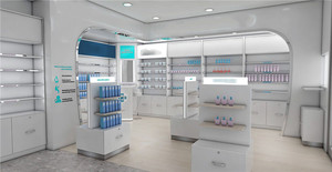Estanterías de Madera para <span class=keywords><strong>Farmacia</strong></span>, Muebles Modernos para Diseño de Interiores de <span class=keywords><strong>Farmacia</strong></span> - Product Image 3