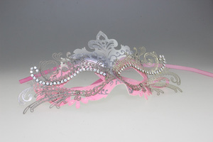 Embarcaciones de lujo de diamantes decoración del metal máscara de la mascarada - Product Image 5