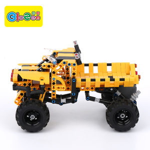 2018 más reciente educativos Pull-back ladrillos camión plástico montar <span class=keywords><strong>kit</strong></span> juguetes para niños - Product Image 1