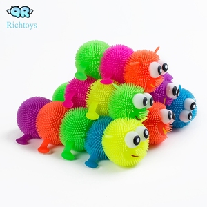 Bulk Custom bambini TPR verme palla palla-<span class=keywords><strong>LED</strong></span> lampeggiante giocattoli sensoriali per il compleanno/gioco all'aperto (OEM & all'ingrosso - Product Image 3