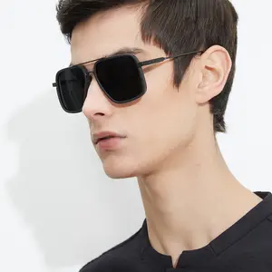 MS PE202 Best Selling Products Fashion Square Frame Man Sunglasses Polarized Sunglasses Sun Glass Polarized for Man CE UV400