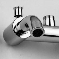 KOEN Ensemble de douche mural moderne de qualité supérieure Robinets de douche de salle de bain en acier inoxydable personnalisables Motif de jet de pluie chromé