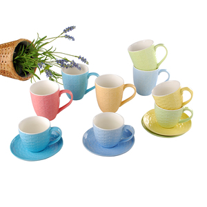 Coffee <strong>Mug</strong> Ceramic Porcelain Coffee <strong>Mug</strong> <strong>Set</strong> with Saucer <strong>Stacking</strong> Coffee <strong>Mugs</strong> Gift <strong>Sets</strong> with Stand - Product Image 6