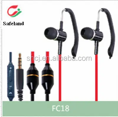 Safeland सबसे अच्छा मोनो और स्टीरियो mic के साथ विकिरण मुक्त हवा ट्यूब earhook हेडसेट