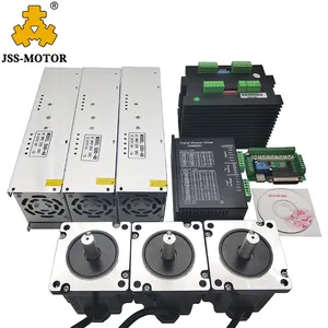 Nema 34 12n. m 3 eixos cnc kit driver de passo e motor de passo