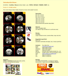 80mm CEYLAN Cuchilla lisa para cortador eléctrico de Doner <span class=keywords><strong>Kebab</strong></span> - Product Image 6