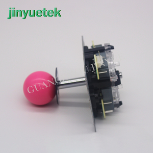 Satış Oval top top top ile 5 Pin sanwa Joystick dövüş oyunu makinesi için evrensel oyun kolu sopa