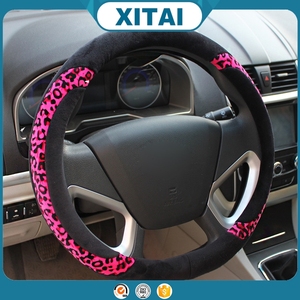 Fashional universel imprimé léopard couverture <span class=keywords><strong>de</strong></span> <span class=keywords><strong>volant</strong></span> <span class=keywords><strong>de</strong></span> voiture avec la meilleure qualité - Product Image 5