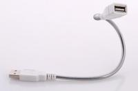 USB Kabel Ekstensi Jenis Laki-laki Ke Perempuan Lampu LED Fan Adaptor Kabel Flexible Metal Hose Power Supply Tali