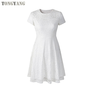TONGYANG abito da donna elegante in pizzo dolce scava fuori abiti da principessa Slim Sexy da festa - Product Image 6