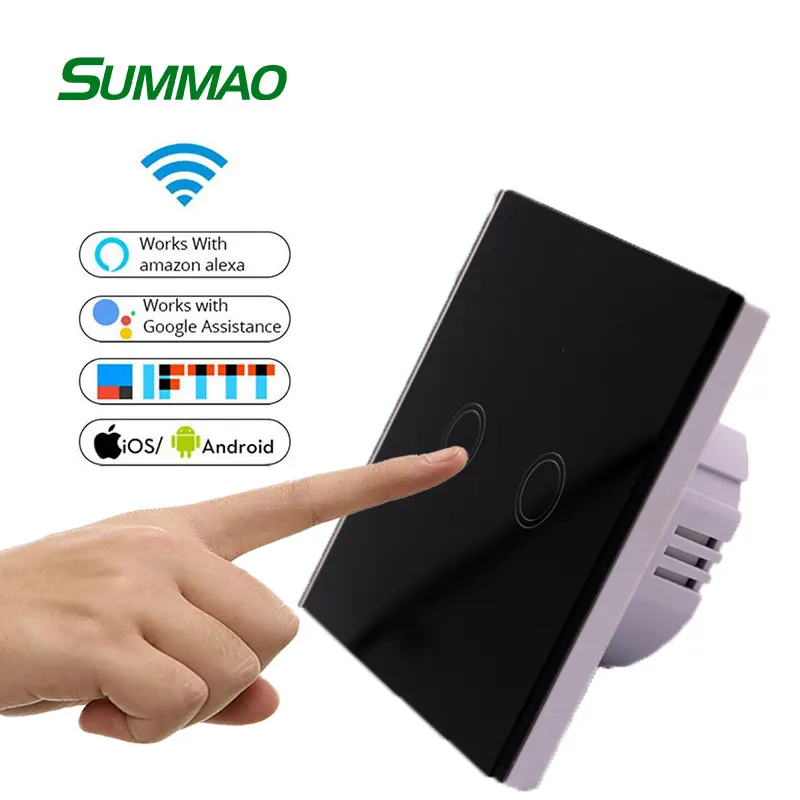 OEM ODM 친환경 다목적 스마트 홈 벽 스위치, 현대 스타일 Google 홈 Apagador WIFI