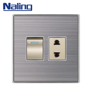 <span class=keywords><strong>Naling</strong></span> OEM 4 Gang Các Loại Thép Không Gỉ Màu Điện Tường Switches Đối Với Trang Chủ - Product Image 6