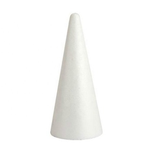 Peinture de dessin pour enfants, 1 pièce, boule de mousse en polystyrène, cône blanc, fournitures de décoration pour fête de noël - Product Image 2