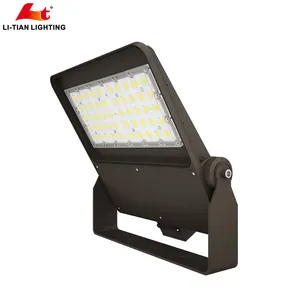 와트 당 150LM 의 100W 150W 200W LED 야외 투광 조명 설비 따뜻한 백색광 알루미늄 본체 IP66 IP65 도로 240V 등급