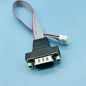 Custom יציאה טורית usb d-sub 9pin זכר idc 2.0 כבל