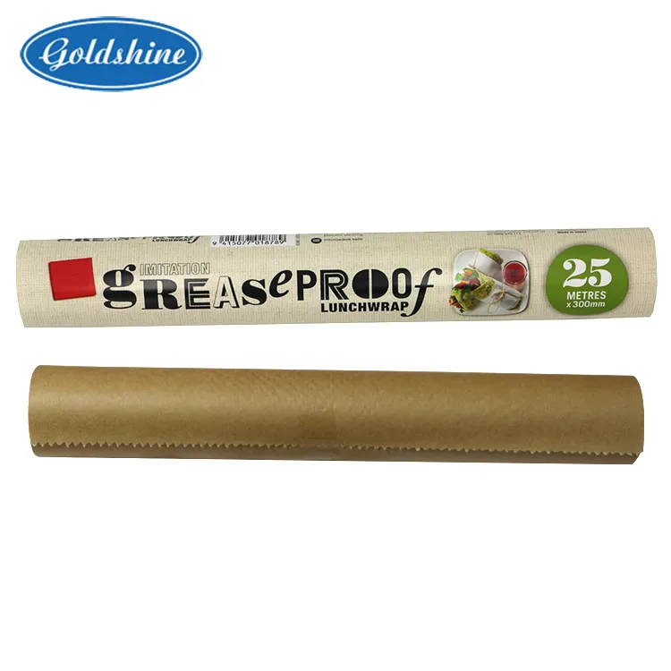Food Wrapping Use Greaseproof Printed Baking Paper Parchment Paper in Rolls Silicone Digital Printing Sandwich Paper Virgin 300