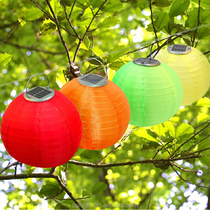 Lanterne Chinoise solaire Jardin Déco Lumières lampe suspendue 12 pouces - Product Image 5