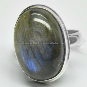 เครื่องประดับอัญมณีสีรุ้งมูนสโตนสำหรับผู้หญิงทำด้วยมือแหวนเงินแท้925แหวนแฟชั่นวินเทจสำหรับเป็นของขวัญแต่งงาน - Product Image 3