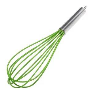 Mini dây whisk với silicone xử lý thép không gỉ công cụ nhà bếp cho whisking & khuấy trứng beater loại