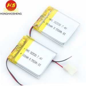 사용자 정의 리튬 이온 폴리머 고용량 배터리 160mah 리튬 배터리 팩 뜨거운 판매 302530 <span class=keywords><strong>3.7V</strong></span> Ce - Product Image 5