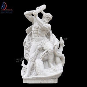 ที่มีชื่อเสียงขนาดหินอ่อนสีเหลืองโบราณภาษากรีก <span class=keywords><strong>Milon</strong></span> De Croton รูปปั้น - Product Image 6