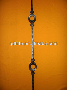 Grille de fenêtre en <span class=keywords><strong>fer</strong></span> <span class=keywords><strong>forgé</strong></span> personnalisée, <span class=keywords><strong>barre</strong></span> de clôture ornementale, <span class=keywords><strong>barre</strong></span> de garde-corps forgée à chaud - Product Image 5
