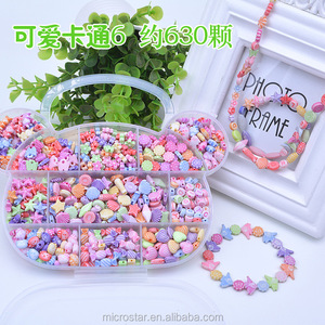 Wholesale Acrylic <strong>Beads</strong> Children's <strong>Beads</strong> Jewellery Set Educational Craft <strong>Kit</strong> for Kids - Product Image 6