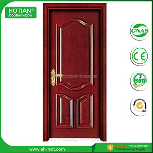 Porta <span class=keywords><strong>in</strong></span> Mogano Professionale a 3 Pannelli Economica Porte Interne <span class=keywords><strong>in</strong></span> Legno Massello di Produzione Cinese - Product Image 3