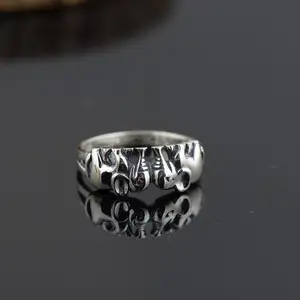 Anel de prata s925, atacado muay thai, jóias, anel de elefante feminino, novos produtos