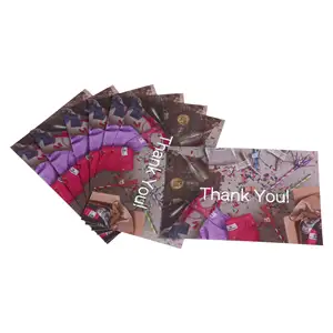 Золотой фольги штамповки Благодарения-карты пользовательские красочные печати визитные карточки