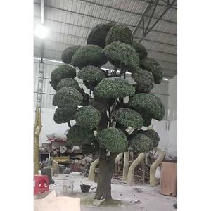 Árvore de pinha artificial grande evergreen, árvore bonsai artificial de <span class=keywords><strong>podocarpus</strong></span>, 400cm de altura, árvore de pinha preta para venda, pinheiro de madeira - Product Image 4