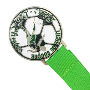 Personalizado de Metal de níquel de esmalte suave de aleación de Zinc de fundición de fútbol Medallas de deporte de Triatlón - Product Image 5