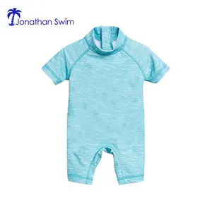 บริการ OEM แปนเด็กซ์แขนยาว UPF 50 + UV Sunsuit ที่กำหนดเองหนึ่งชิ้นเด็กชายชุดว่ายน้ำ
