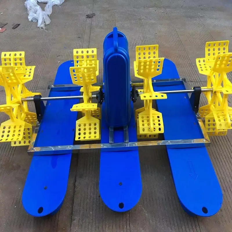 1.5Kw 4 pervane Paddlewheel havalandırıcı su ürünleri makine havalandırıcılar