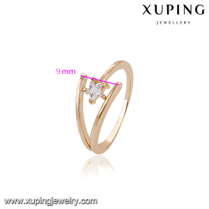 Trang Sức Thời Trang 14707 Thiết Kế Nhẫn Đá Đơn Hình Ngôi Sao, Nhẫn Ngón Tay Vàng 18K Kích Thước Miễn Phí Cho Bé Gái - Product Image 5